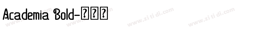 Academia Bold字体转换
